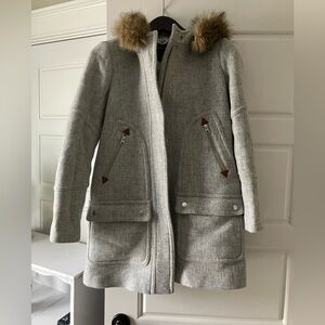 J. Crew Chateau wool parka, size 0